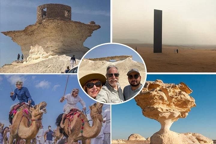 West Qatar Desert Tour: Mushroom Rocks, Camel Racing & Richard Serra Sculptures